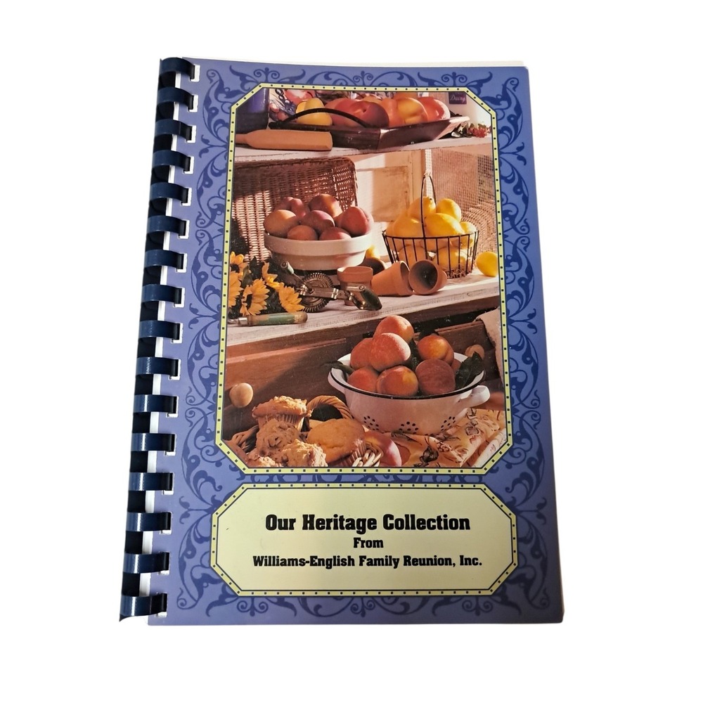 Spiral Bound Cookbook Williams English Family Reunion Augusta Georgia GA